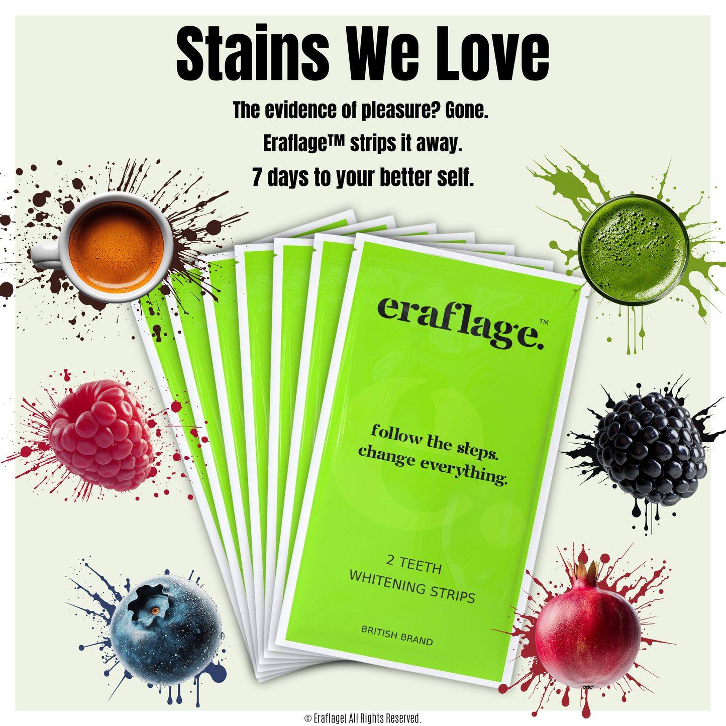 Eraflage® Advanced Teeth Whitening Strips